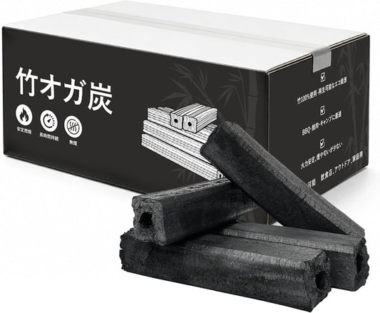 竹オガ備長炭 YOYOSTAR 10kg BBQ用 キャンプ用 木炭 オガ炭 七輪用 高火力 長時間燃焼 少煙 成型炭 炭 火起こし簡単 バーベキュー炭 アウトドア燃料 業務用 木炭セット 炭火焼 料理用 炭火コンロ用 バーベキューグリル BBQコンロ 炭火焼き 焼肉 焼き鳥 簡単着火
