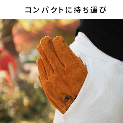 [YOYOSTAR 2026] 耐熱手袋 耐熱グローブ 牛革製 耐高温 耐摩耗性 キャンプグローブ レザーグローブ キャンプ BBQ 料理 アウトドア 薪ス