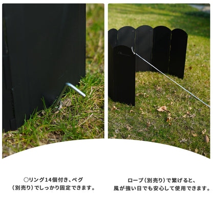 YOYOSTAR 2026 風防板 ウインドスクリーン 高さ60cm 折り畳み式 焚き火 リフレクター 風除け 風防 キャンプ アウトドア バー